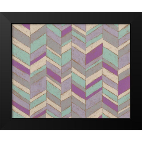 Modern Chevron IV Black Modern Wood Framed Art Print by Zarris, Chariklia