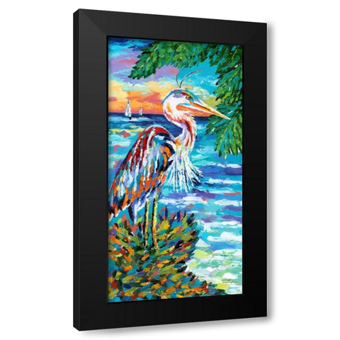 Beach Comber I Black Modern Wood Framed Art Print by Vitaletti, Carolee