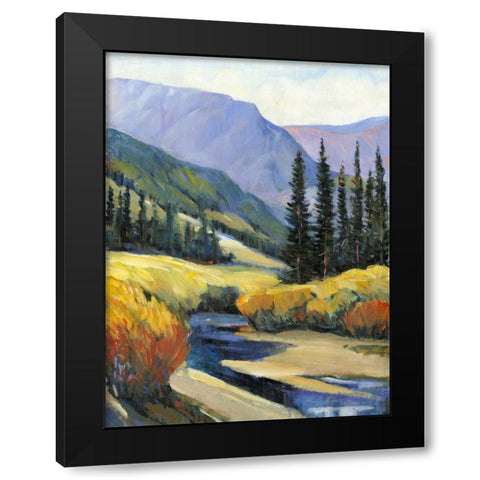 Purple Mountain Majesty I Black Modern Wood Framed Art Print with Double Matting by OToole, Tim