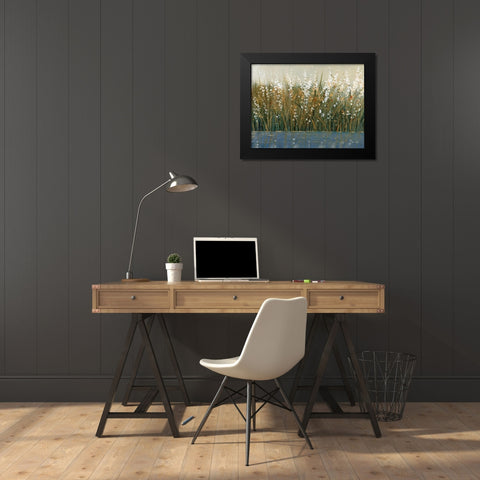 By the Tall Grass II Black Modern Wood Framed Art Print by OToole, Tim