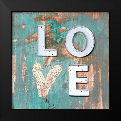 Love Patina I Black Modern Wood Framed Art Print by Youngstrom, Kent
