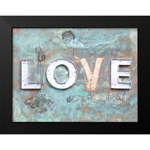 Love Patina II Black Modern Wood Framed Art Print by Youngstrom, Kent