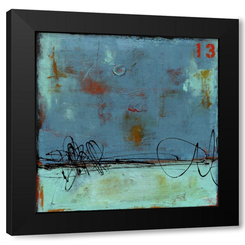 Blue Bay Marina I Black Modern Wood Framed Art Print by Ashley, Erin