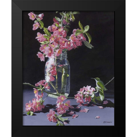 Quince and Ruby II Black Modern Wood Framed Art Print by Szatkowski, Fred