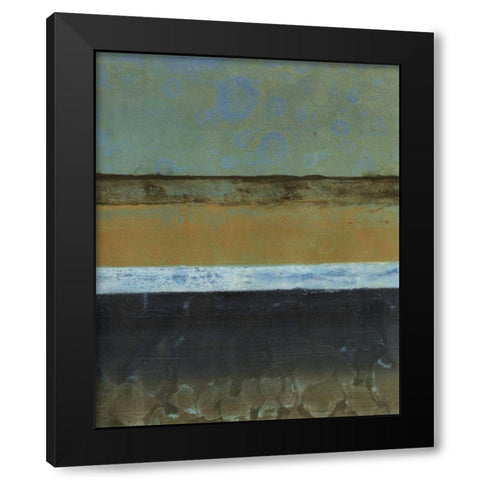 Diffused Light V Black Modern Wood Framed Art Print with Double Matting by Green-Aldridge, W.