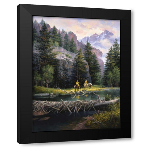 Cure of the Rockies Black Modern Wood Framed Art Print by Sorenson, Jack