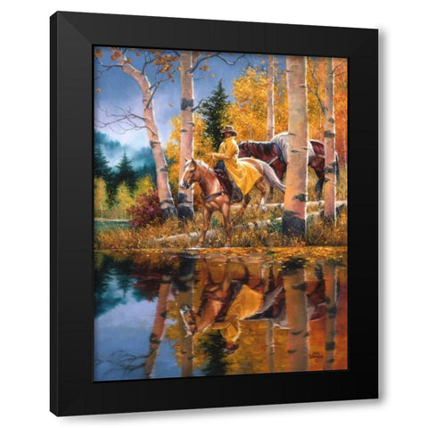 When all that Glitters Black Modern Wood Framed Art Print by Sorenson, Jack