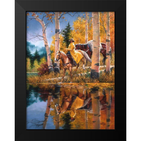 When all that Glitters Black Modern Wood Framed Art Print by Sorenson, Jack