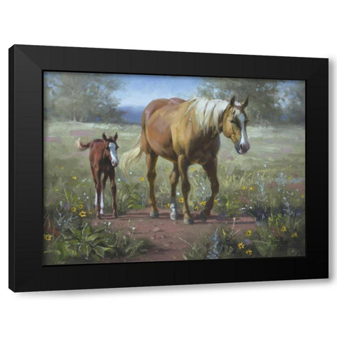 Comin In Black Modern Wood Framed Art Print by Sorenson, Jack