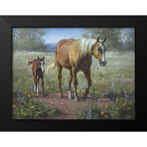 Comin In Black Modern Wood Framed Art Print by Sorenson, Jack