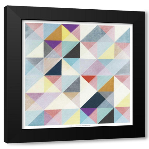 Moderno I Black Modern Wood Framed Art Print with Double Matting by Fuchs, Jodi
