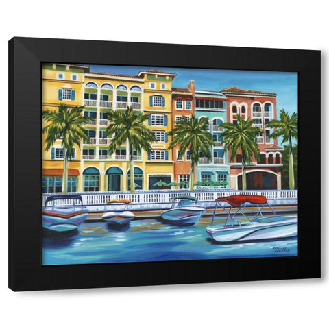 Tropical Rendezvous I Black Modern Wood Framed Art Print by Vitaletti, Carolee