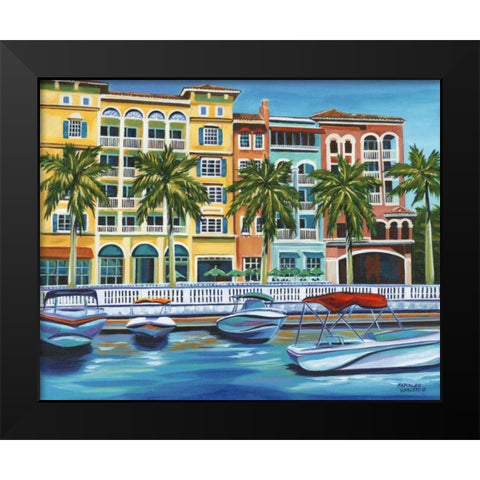 Tropical Rendezvous I Black Modern Wood Framed Art Print by Vitaletti, Carolee