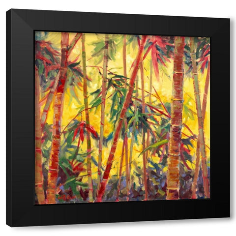 Bamboo Grove II Black Modern Wood Framed Art Print by Oleson, Nanette