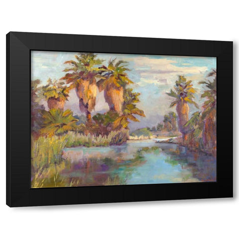 Desert Repose II Black Modern Wood Framed Art Print with Double Matting by Oleson, Nanette