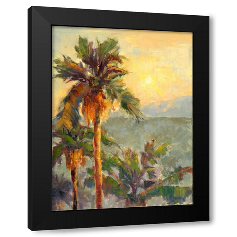 Desert Repose VII Black Modern Wood Framed Art Print with Double Matting by Oleson, Nanette