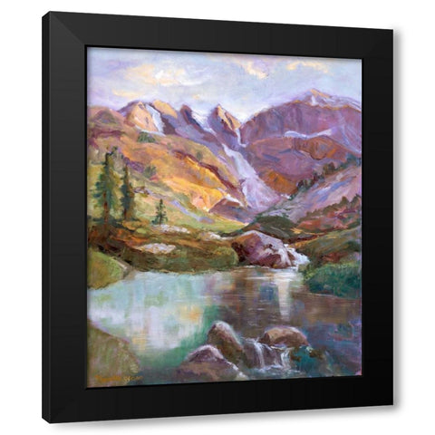 Western Vistas II Black Modern Wood Framed Art Print by Oleson, Nanette