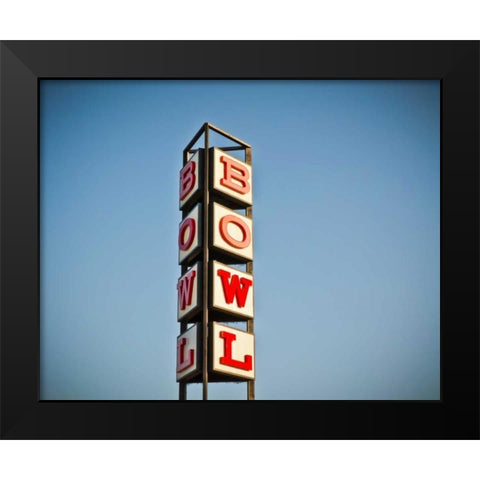 Vintage Bowl I Black Modern Wood Framed Art Print by Recapturist