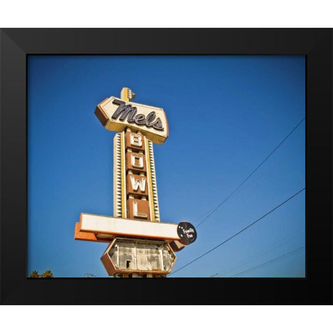 Vintage Bowl II Black Modern Wood Framed Art Print by Recapturist