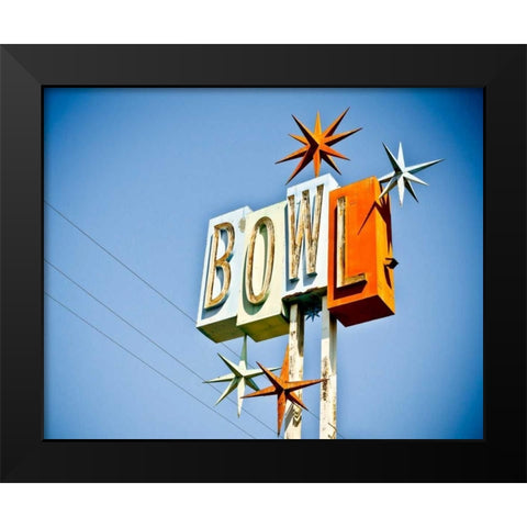 Vintage Bowl III Black Modern Wood Framed Art Print by Recapturist