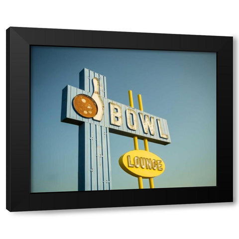 Vintage Bowl IV Black Modern Wood Framed Art Print with Double Matting by Recapturist