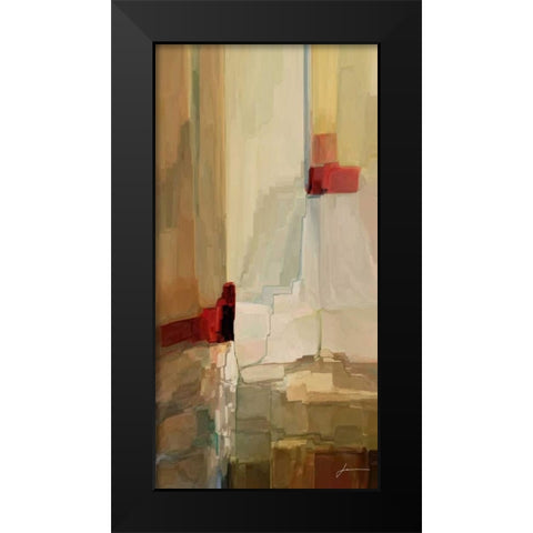 Mesa Panels I Black Modern Wood Framed Art Print by Burghardt, James