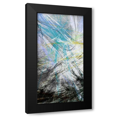 Crosstalk Panel I Black Modern Wood Framed Art Print by Burghardt, James