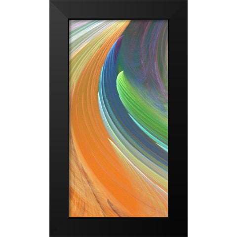 Wind Waves IV Black Modern Wood Framed Art Print by Burghardt, James