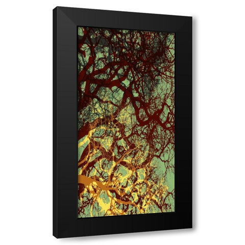 Entangle I Black Modern Wood Framed Art Print by Burghardt, James