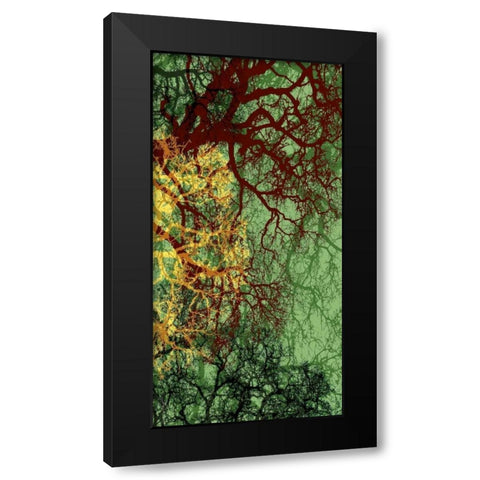 Entangle II Black Modern Wood Framed Art Print with Double Matting by Burghardt, James