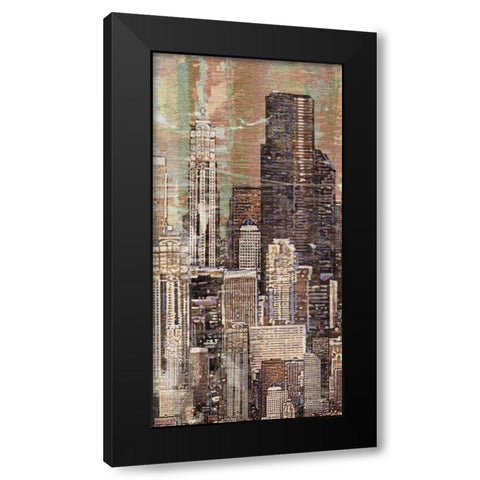 Washed Skyline I Black Modern Wood Framed Art Print by Burghardt, James