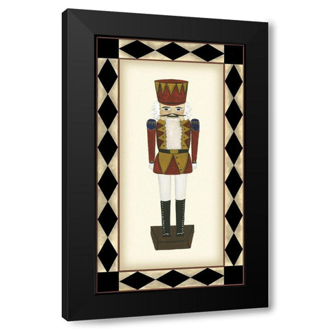 Nutcracker Black Modern Wood Framed Art Print with Double Matting by Kafantaris, Tina