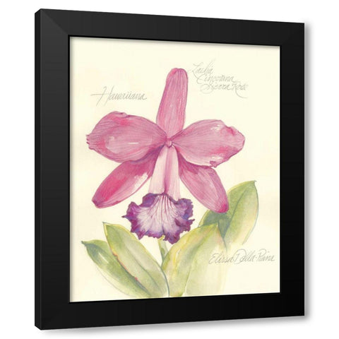 Elissas Garden V Black Modern Wood Framed Art Print with Double Matting by Della-Piana, Elissa