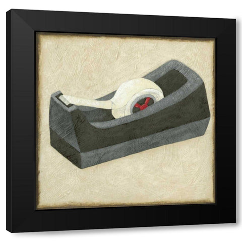 Classic Office VI Black Modern Wood Framed Art Print with Double Matting by Zarris, Chariklia