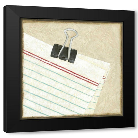 Classic Office VII Black Modern Wood Framed Art Print with Double Matting by Zarris, Chariklia