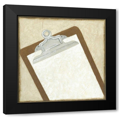 Classic Office IX Black Modern Wood Framed Art Print by Zarris, Chariklia