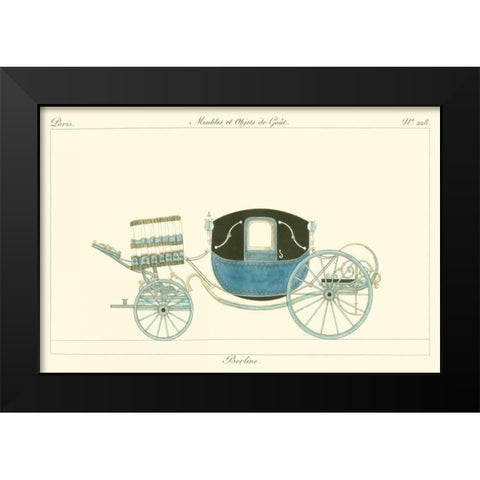 Antique Carriage III Black Modern Wood Framed Art Print by unknown