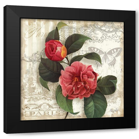Springtime in Paris II Black Modern Wood Framed Art Print by White, Abby
