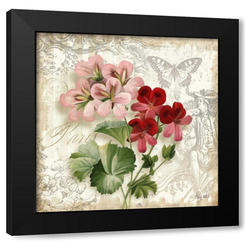 Springtime in Paris IV Black Modern Wood Framed Art Print by White, Abby