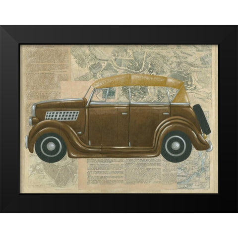 Tour by Car II Black Modern Wood Framed Art Print by Zarris, Chariklia