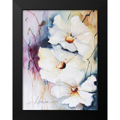 Day Lily II Black Modern Wood Framed Art Print by Stever, Janet