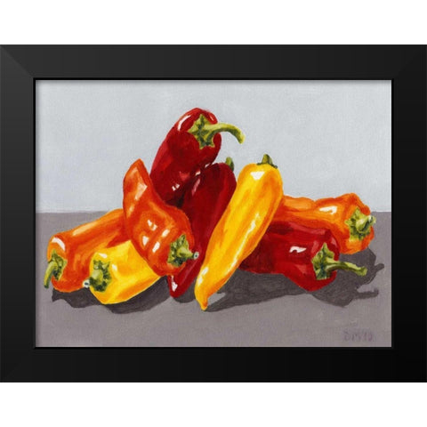 Birds of a Feather Black Modern Wood Framed Art Print by Choate, Lisa