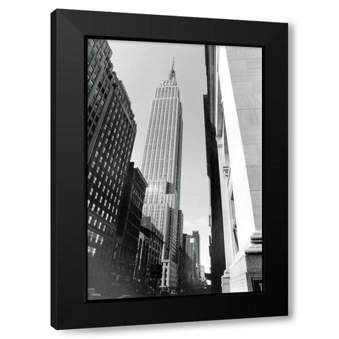 Empire State Building II Black Modern Wood Framed Art Print with Double Matting by Laura, DeNardo