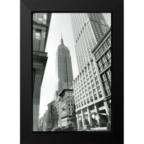 Empire State Building III Black Modern Wood Framed Art Print by Laura, DeNardo