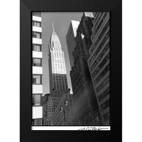 Chrysler Building Black Modern Wood Framed Art Print by DeNardo, Laura
