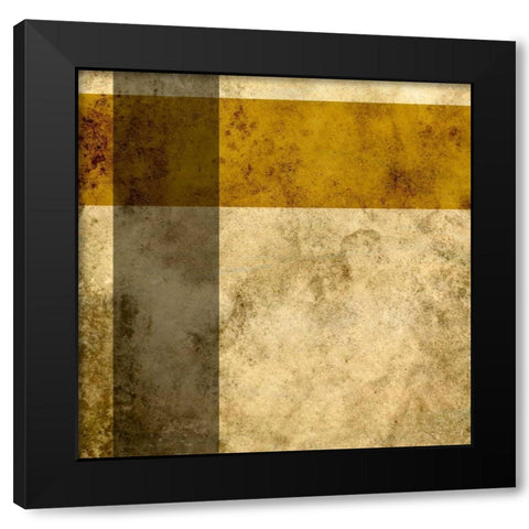 Modern Patina V Black Modern Wood Framed Art Print with Double Matting by Vision Studio
