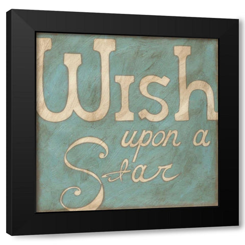 Wish Upon a Star Black Modern Wood Framed Art Print with Double Matting by Zarris, Chariklia