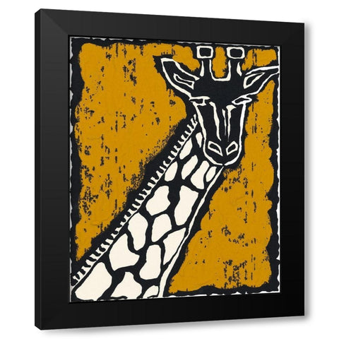 Serengeti III Black Modern Wood Framed Art Print with Double Matting by Zarris, Chariklia