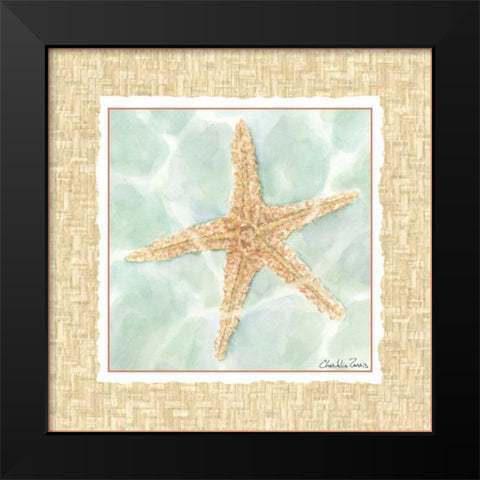 Ocean Starfish  Black Modern Wood Framed Art Print by Zarris, Chariklia