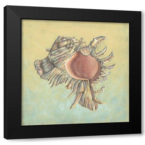 Sand and Sea IV Black Modern Wood Framed Art Print with Double Matting by Vision Studio